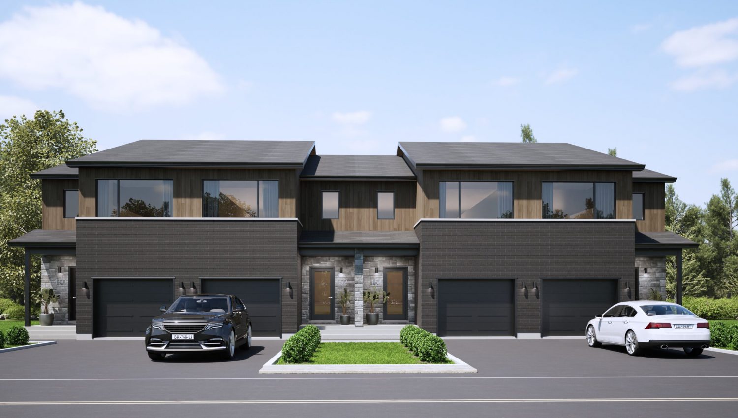 Front exterior of the Berlin model — middle unit
