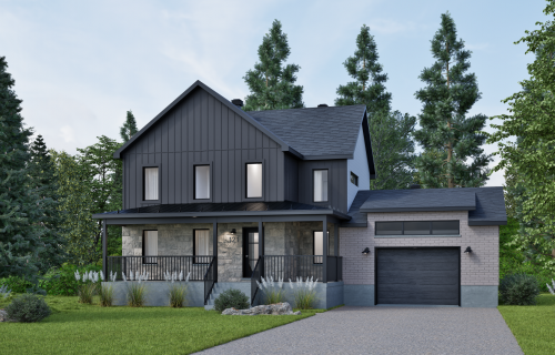 Façade du modèle Victoria de Construction LaVérendrye